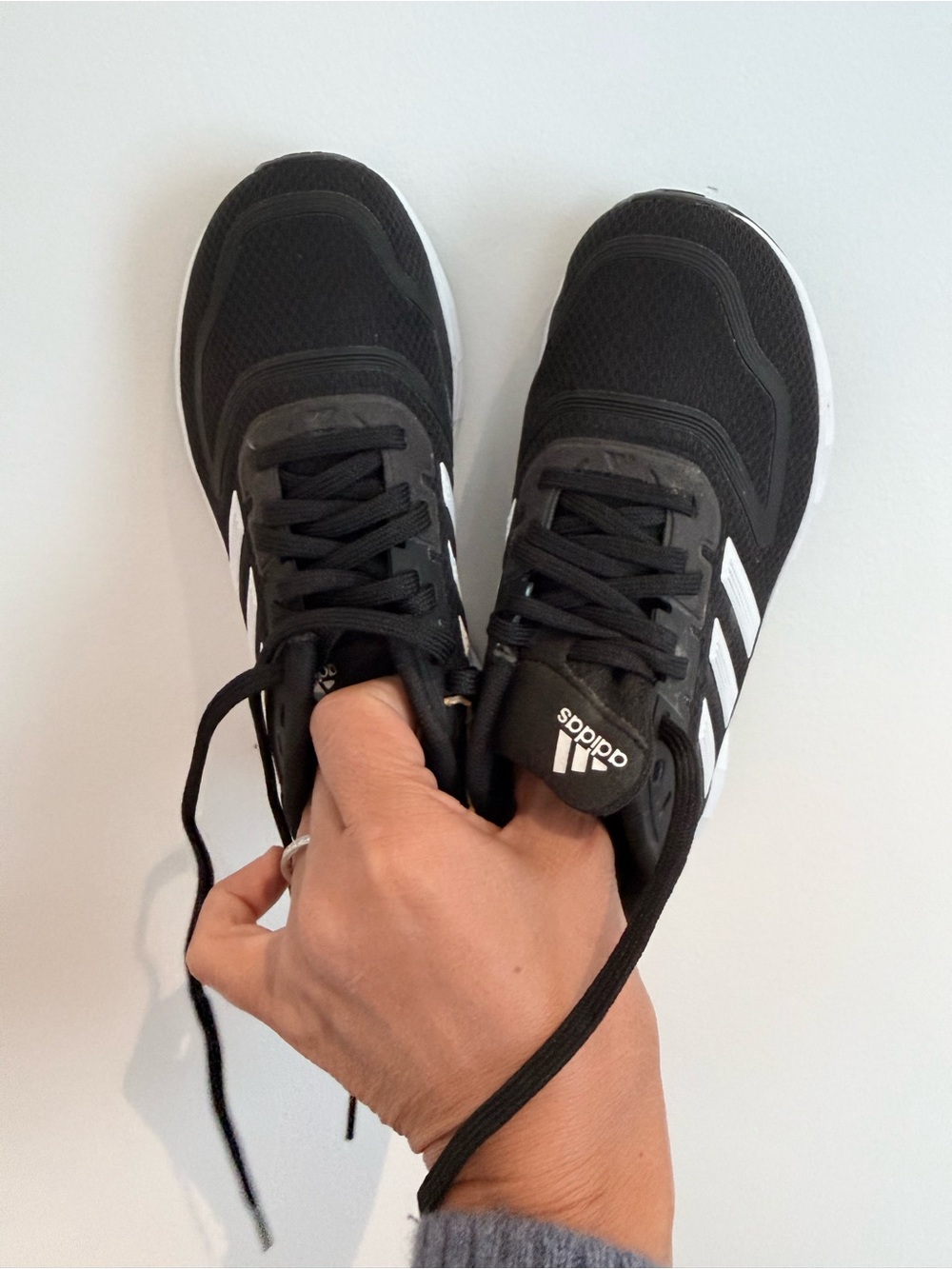 Adidas Black and White Kids Running Shoe - Duramo 10K